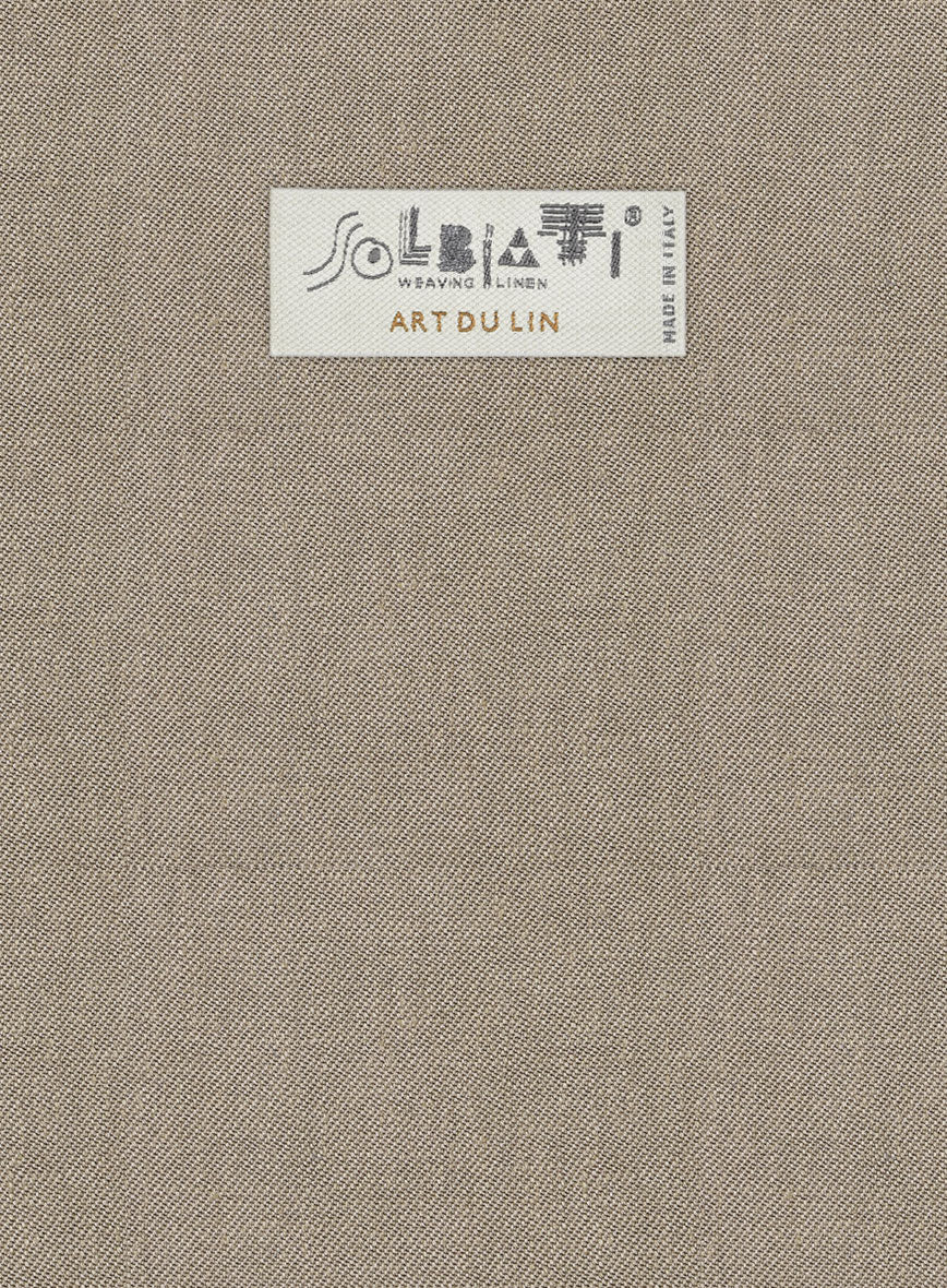 Solbiati Art Du Lin Hazel Brown Linen Pants - Image 4