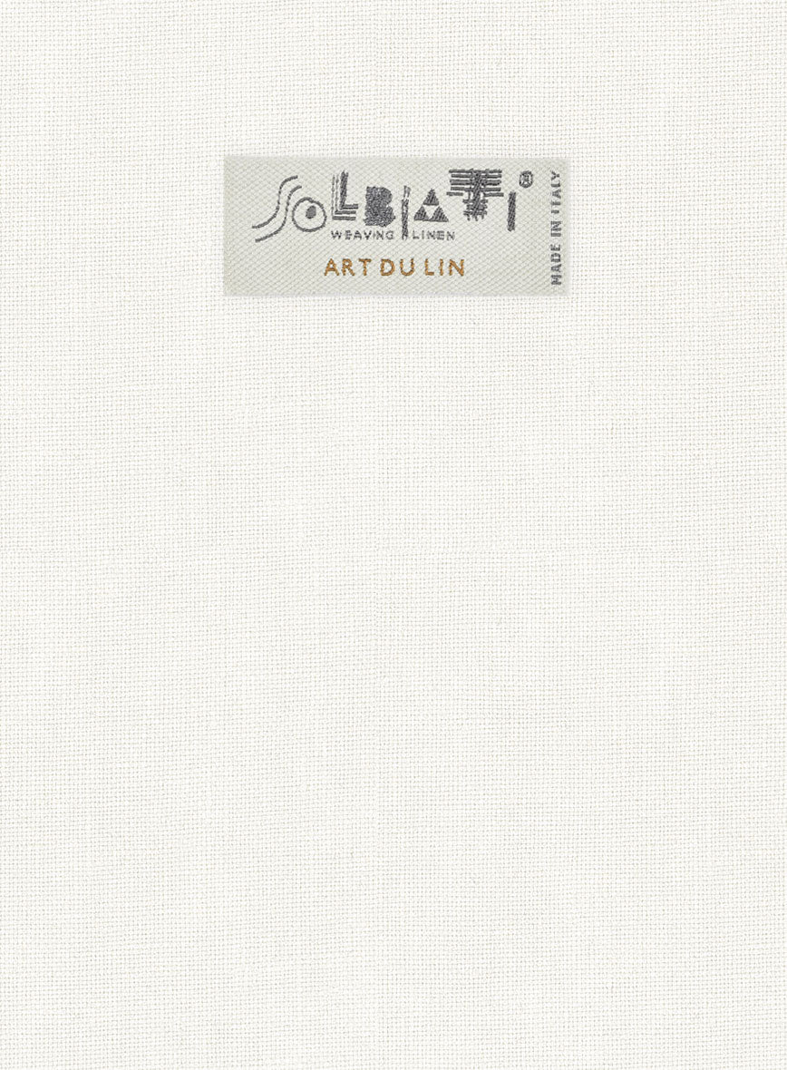 Solbiati Art Du Lin Ivory Linen Pants - Image 4