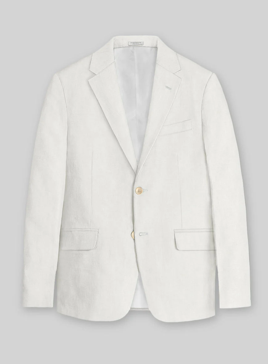 Solbiati Art Du Lin Ivory Linen Suit - Image 4