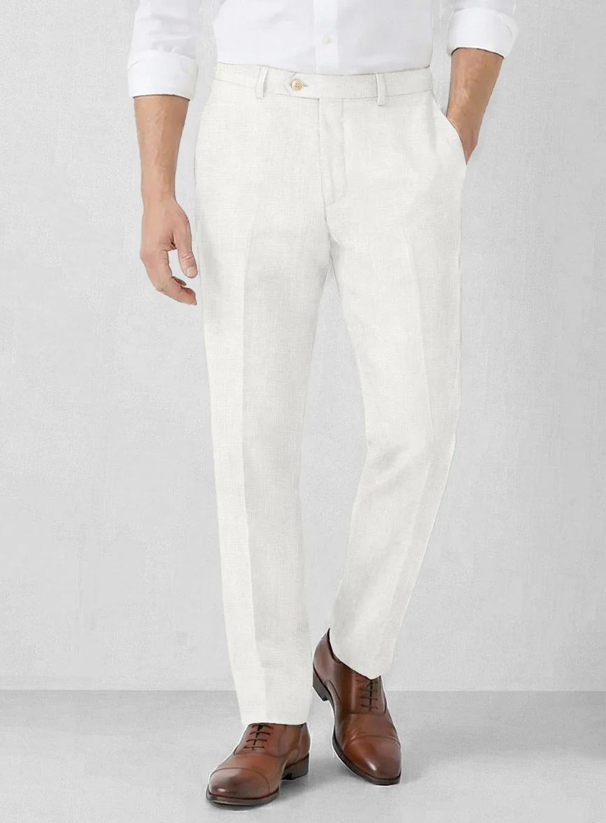 Solbiati Art Du Lin Ivory Linen Suit - Image 6