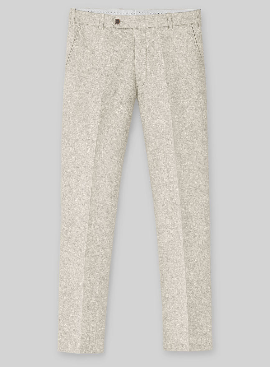 Solbiati Art Du Lin Light Beige Linen Pants - Image 2