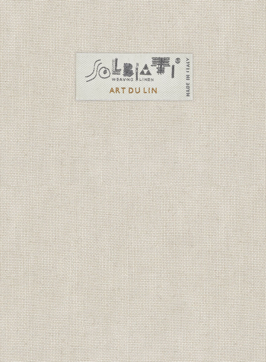 Solbiati Art Du Lin Light Beige Linen Jacket - Image 3