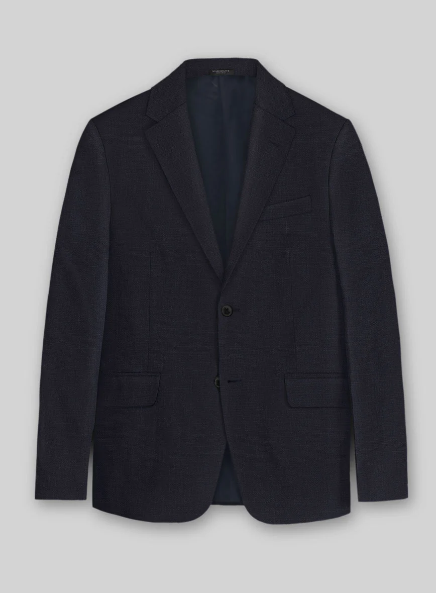 Solbiati Art Du Lin Midnight Blue Linen Suit - Image 3