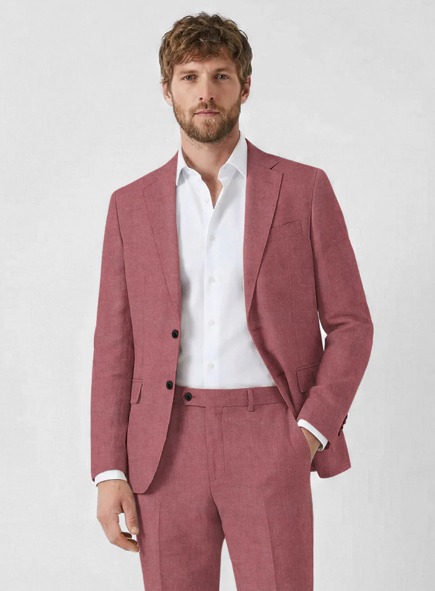 Solbiati Art Du Lin Opera Mauve Linen Jacket - Image 2