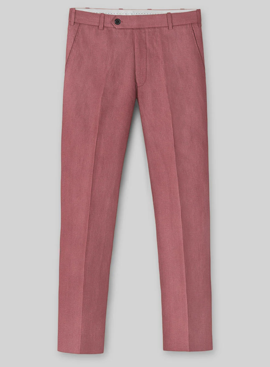 Solbiati Art Du Lin Opera Mauve Linen Suit - Image 5