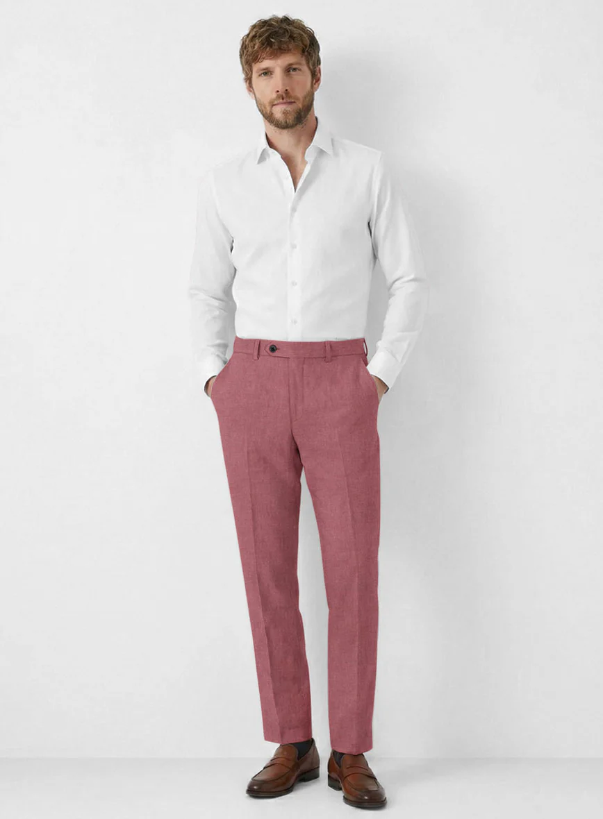 Solbiati Art Du Lin Opera Mauve Linen Suit - Image 7