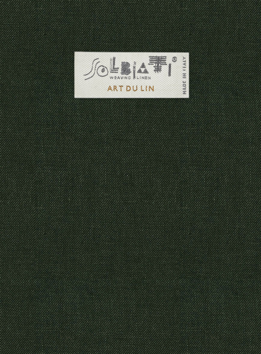 Solbiati Art Du Lin Palm Green Linen Jacket - Image 3