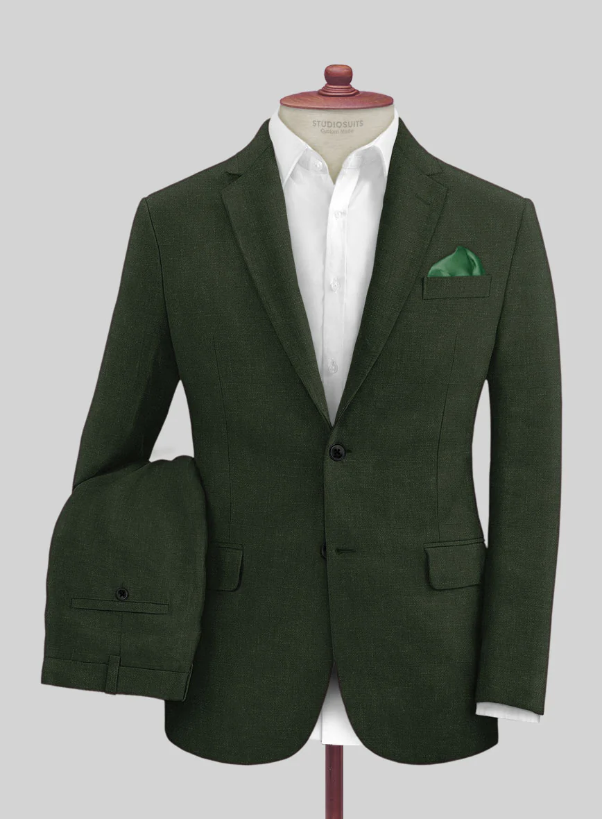 Solbiati Art Du Lin Palm Green Linen Suit - Image 2