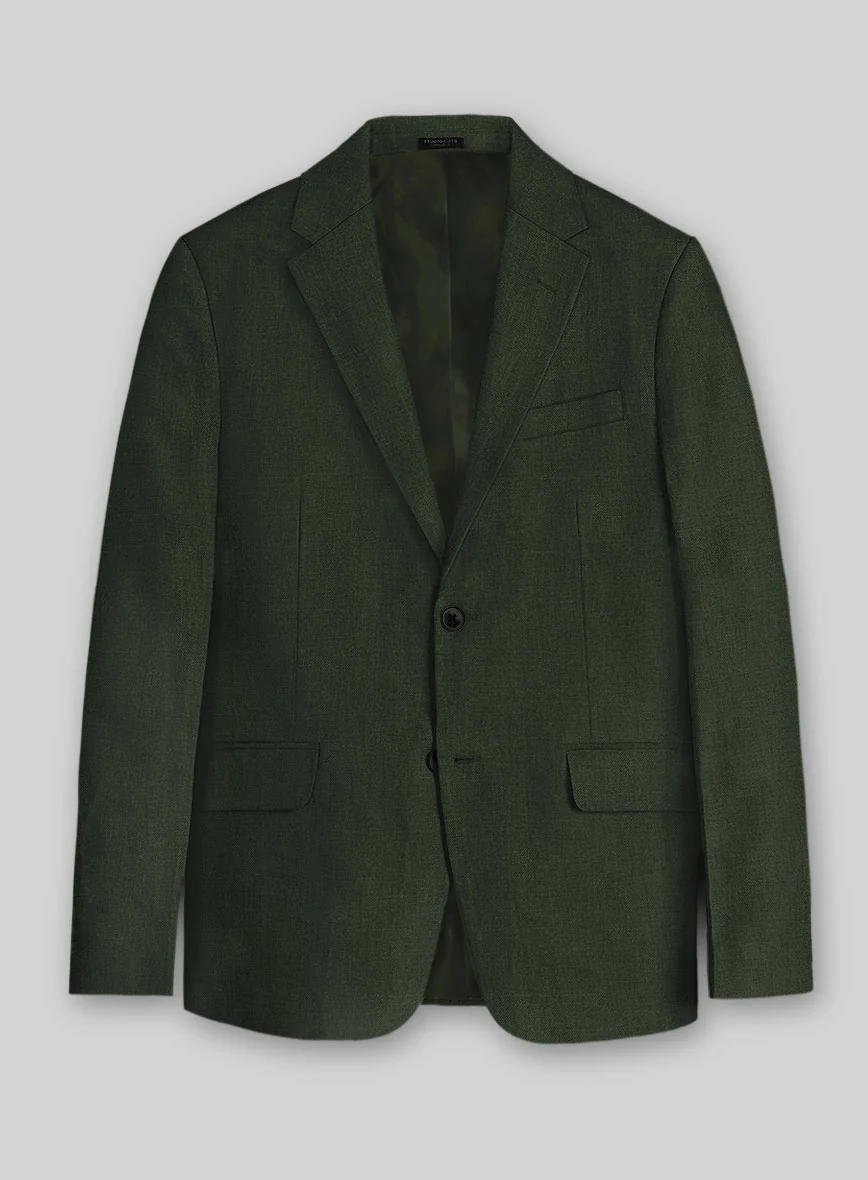 Solbiati Art Du Lin Palm Green Linen Suit - Image 4
