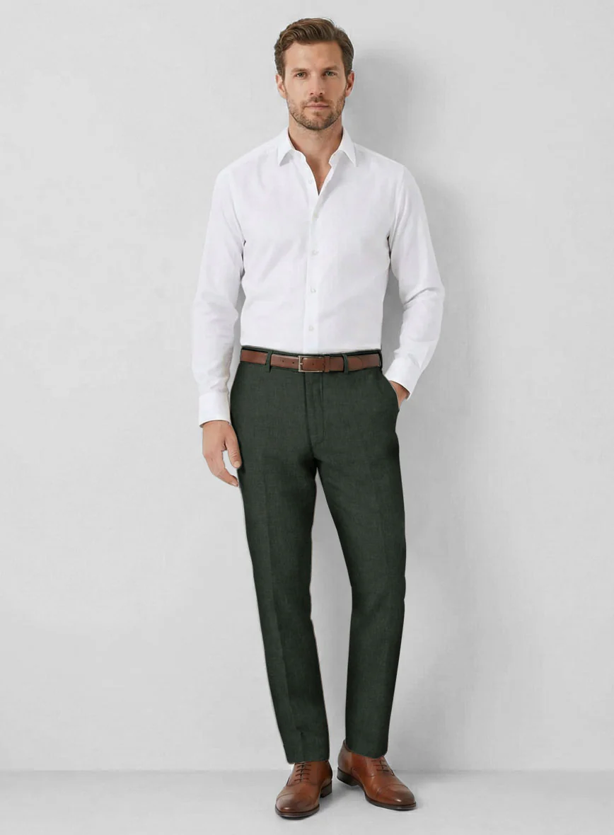Solbiati Art Du Lin Palm Green Linen Suit - Image 7