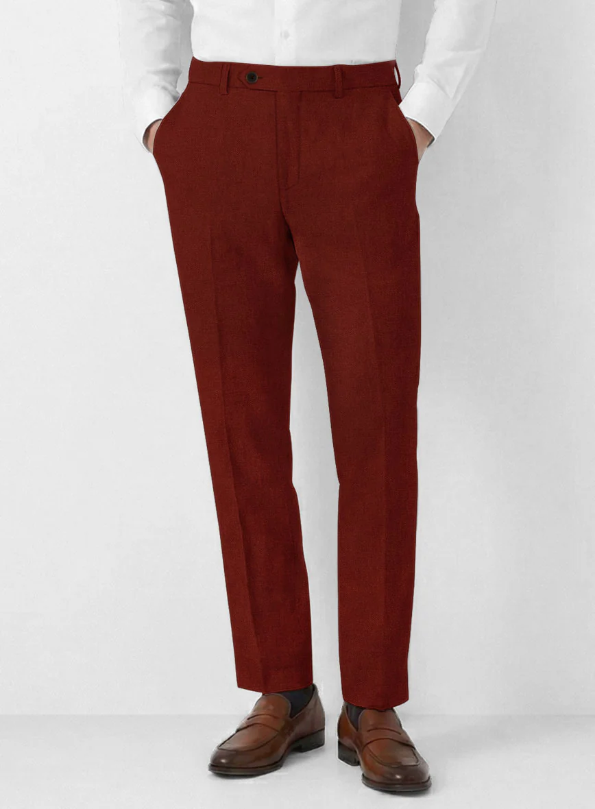 Solbiati Art Du Lin Rustic Red Linen Suit - Image 6