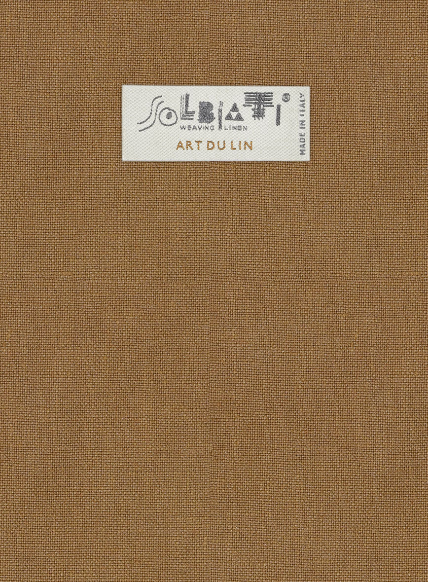 Solbiati Art Du Lin Tan Linen Jacket - Image 3