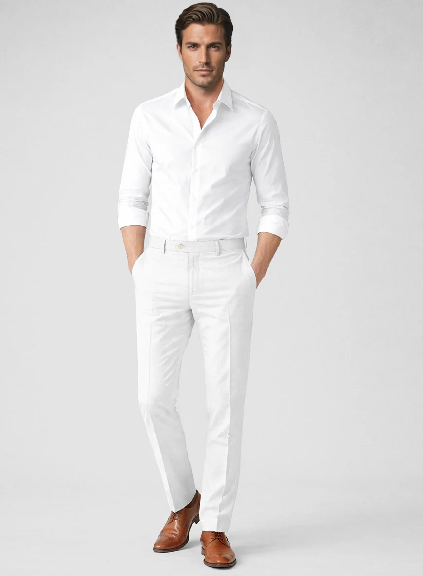 Solbiati Art Du Lin White Linen Suit - Image 7