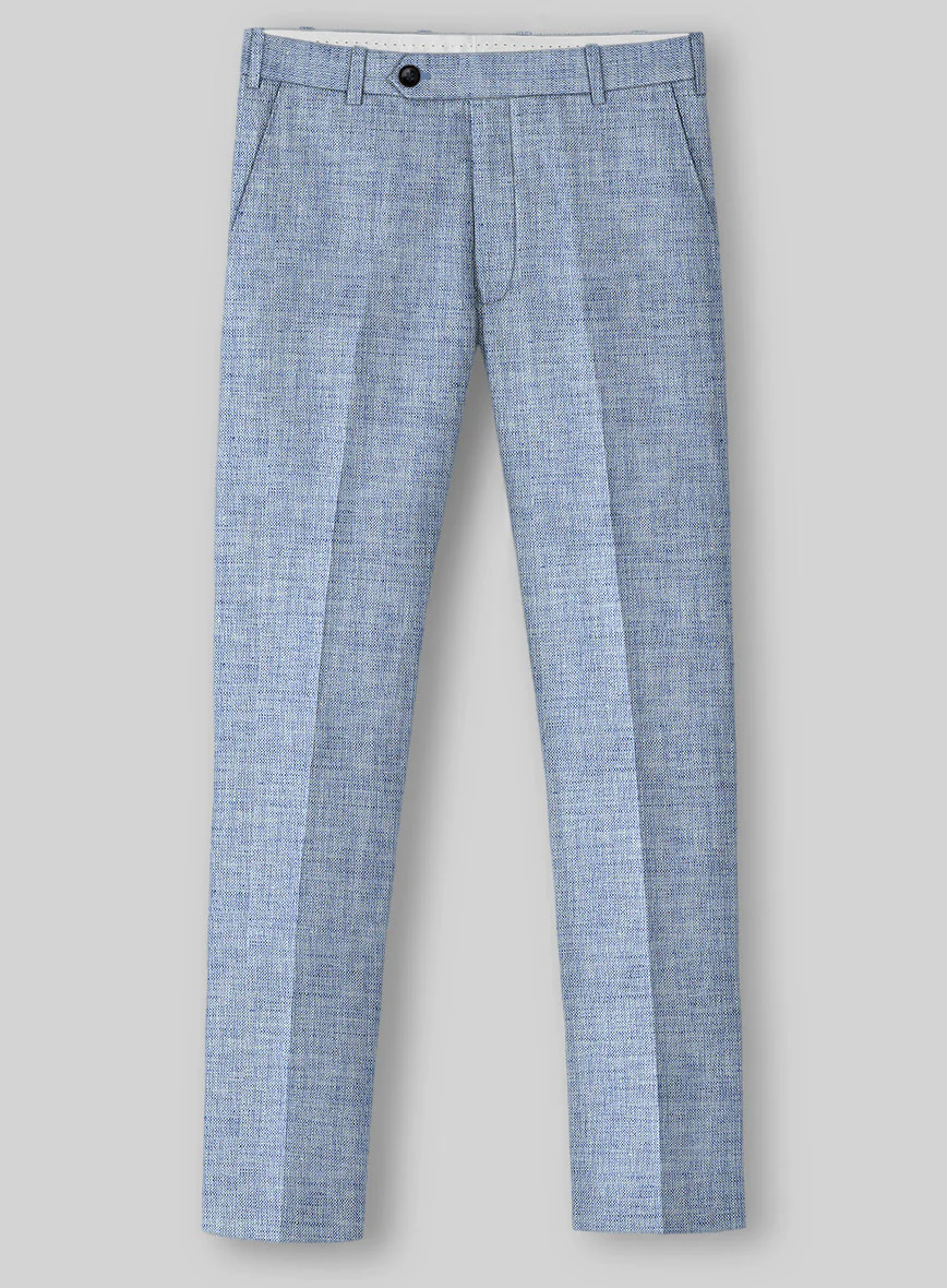 Solbiati Artic Blue Linen Pants - Image 3