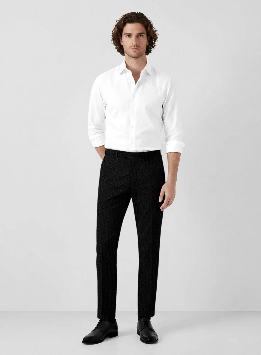 Solbiati Black Seersucker Pants - Image 3