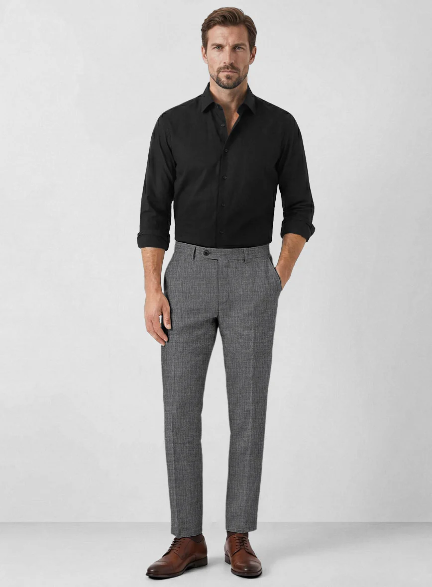 Solbiati Blue Gray Check Linen Suit - Image 5