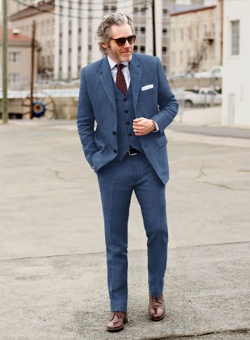 Solbiati Blue Prince Linen Suit - Image 2