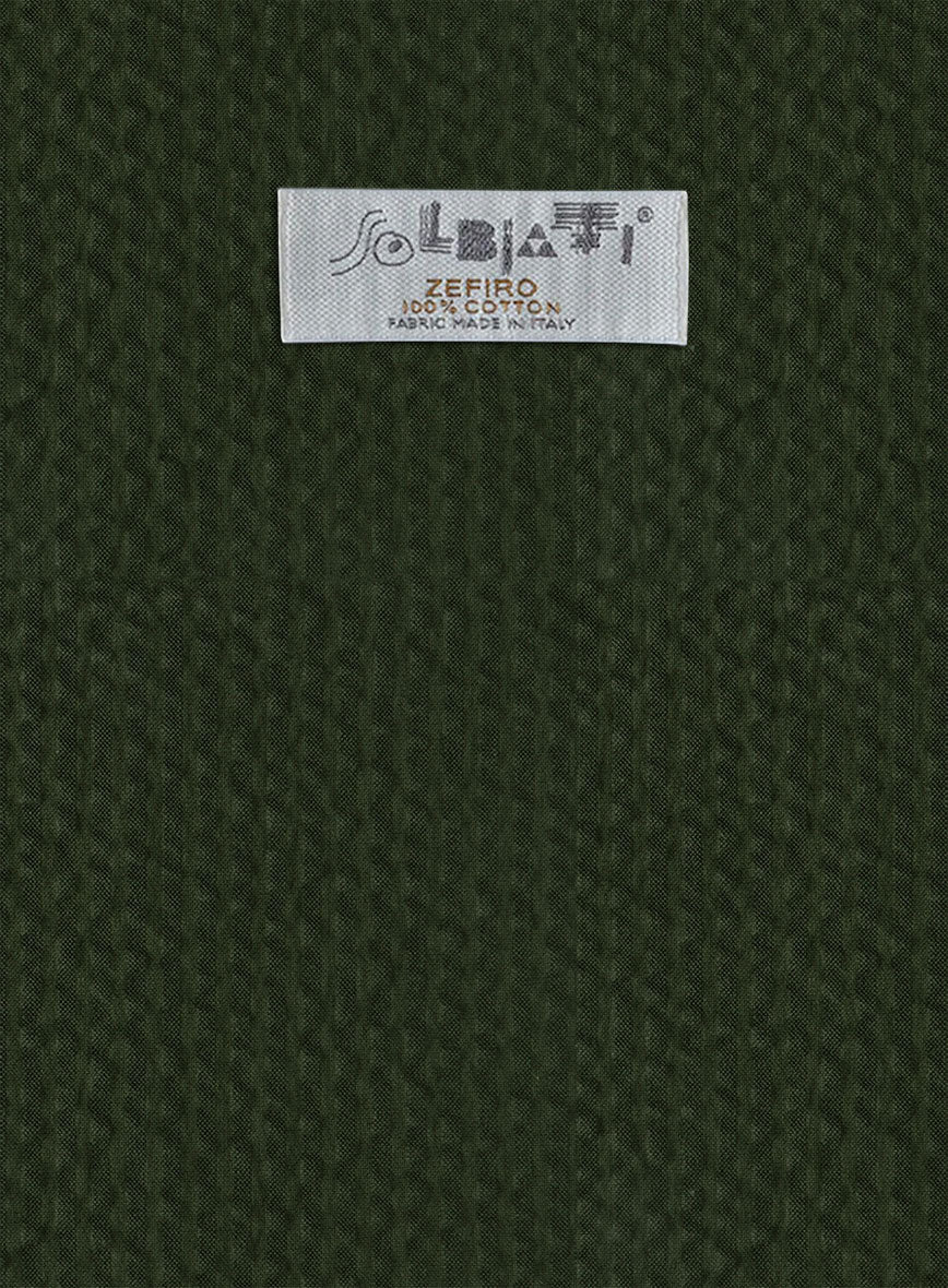 Solbiati Bottle Green Seersucker Jacket - Image 3