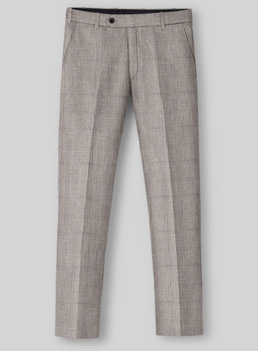 Solbiati Carre Brown Glen Linen Suit - Image 6