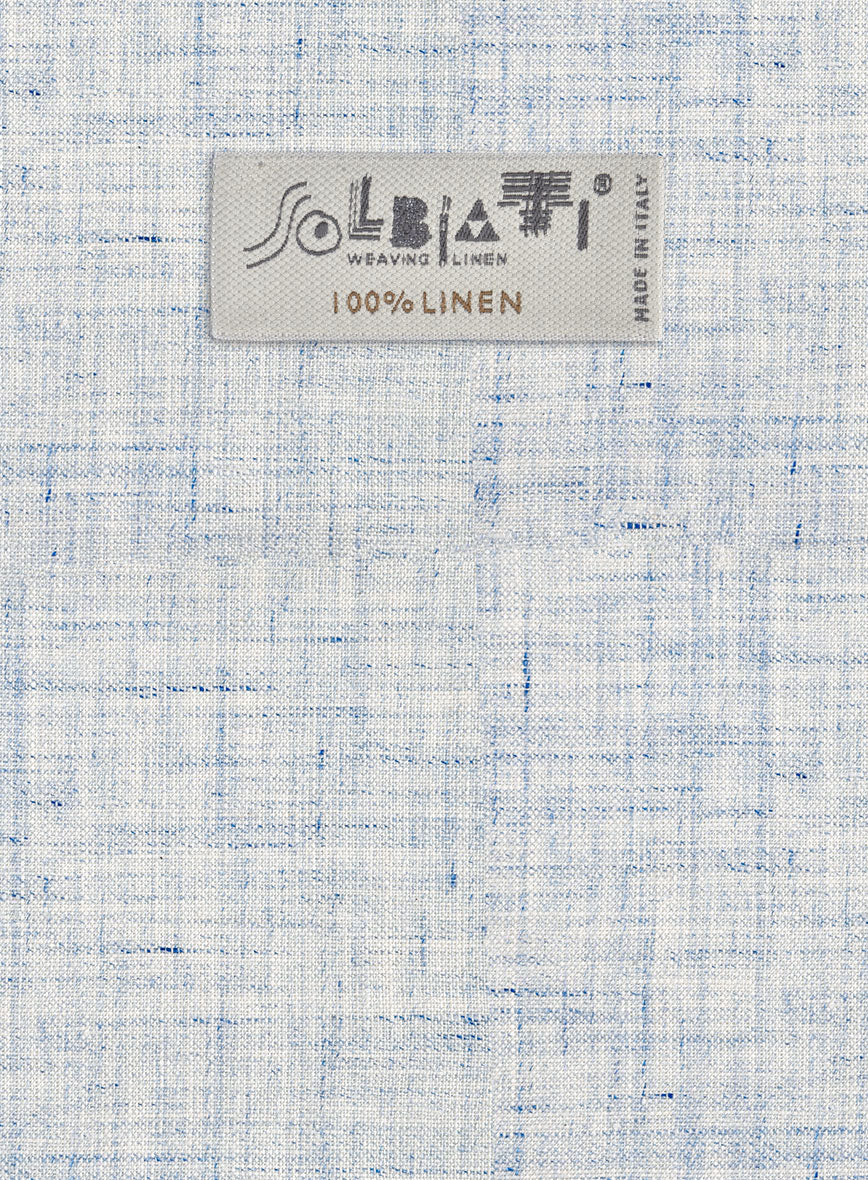 Solbiati Cloudweave Blue Linen Pants - Image 4