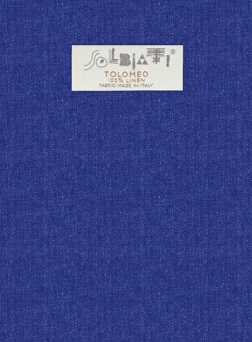 Solbiati Cobalt Blue Linen Jacket - Image 2