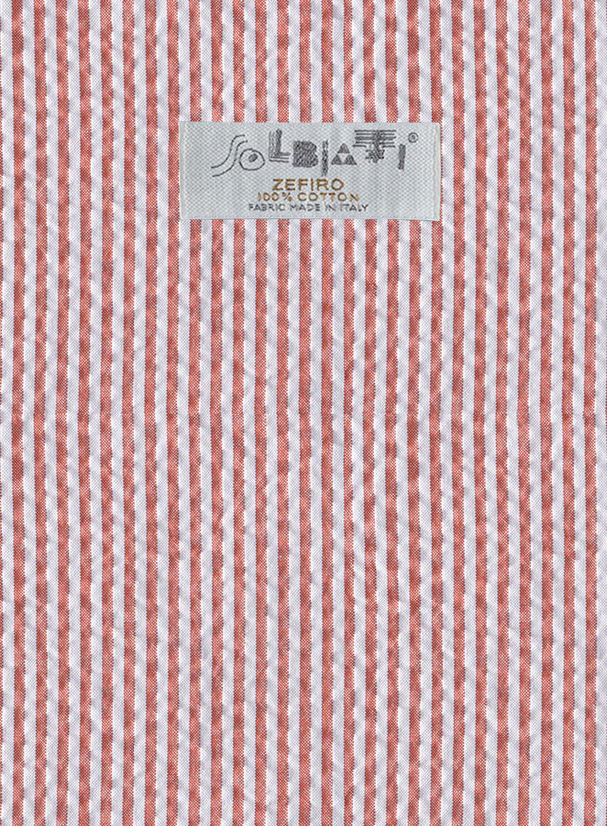 Solbiati Coral Red Seersucker Jacket - Image 3