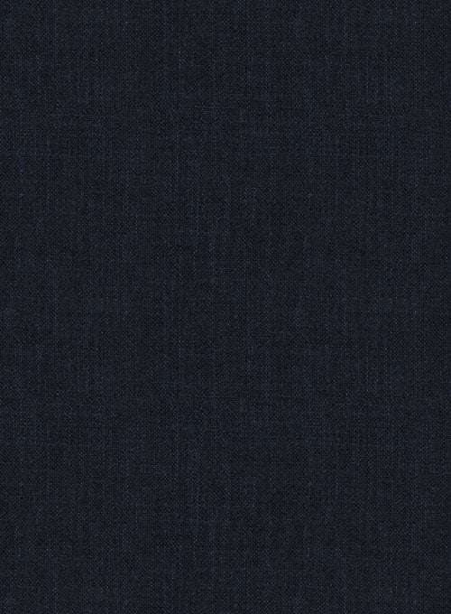 Solbiati Dark Blue Linen Pants - Image 2