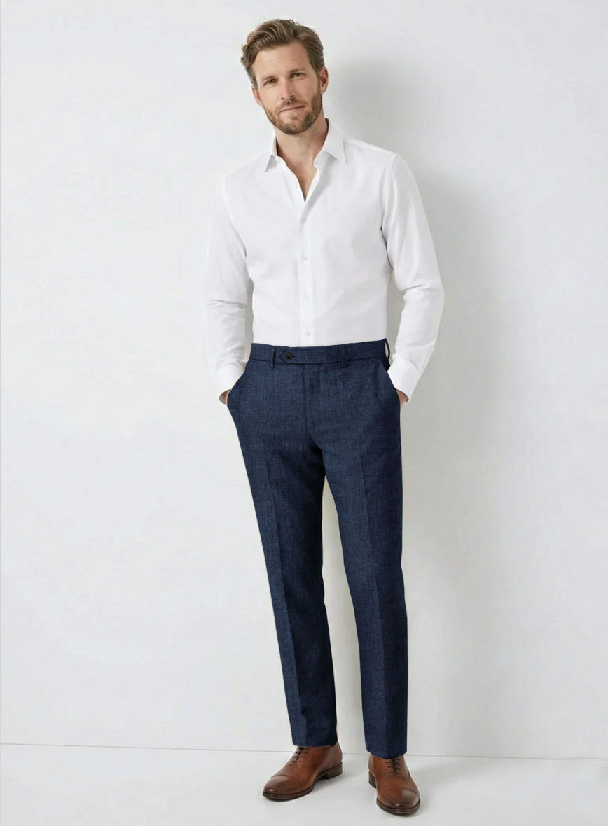 Solbiati Denim Dark Blue Linen Suit - Image 7