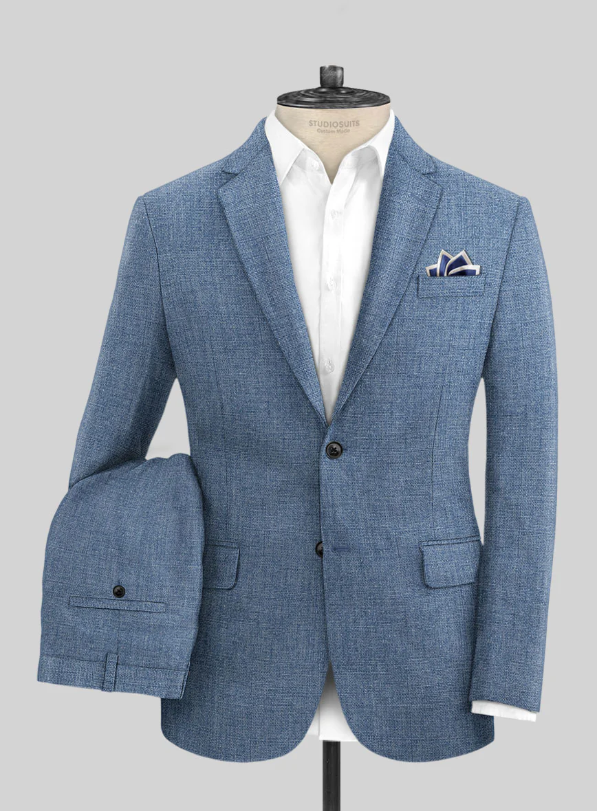 Solbiati Denim Light Blue Linen Suit - Image 2