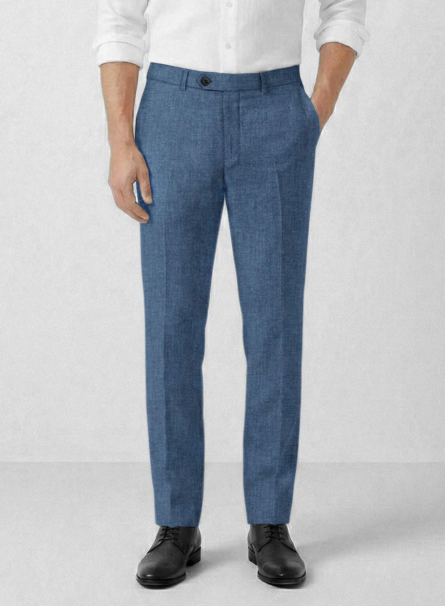 Solbiati Denim Mid Blue Linen Suit - Image 6