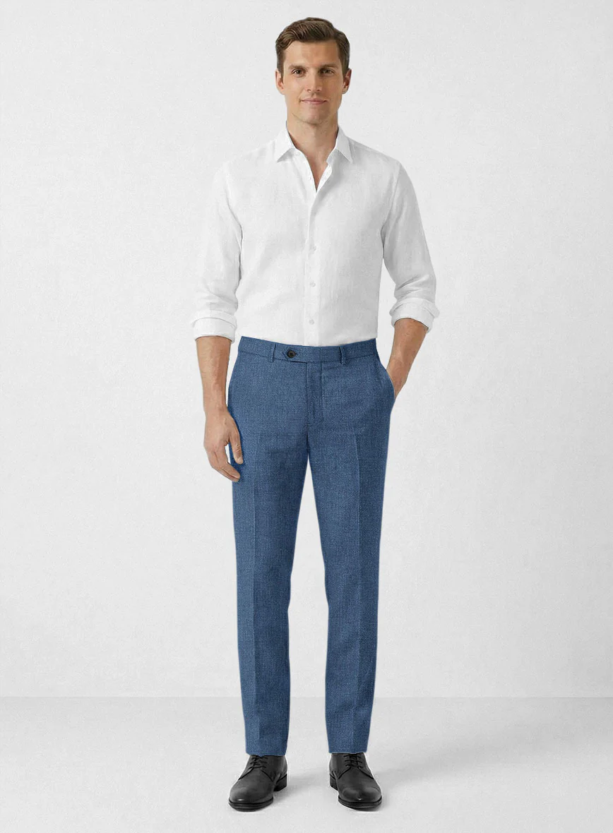 Solbiati Denim Mid Blue Linen Suit - Image 7