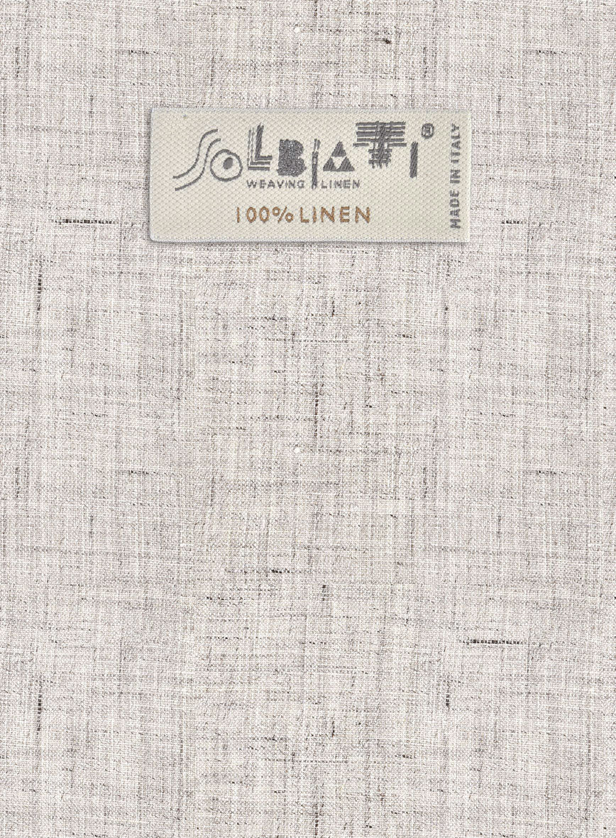 Solbiati Earthweave Brown Linen Pants - Image 2