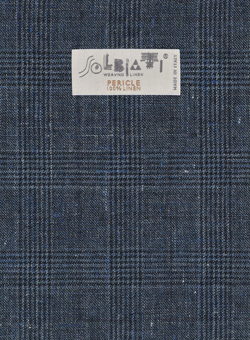Solbiati Empire Blue Glen Linen Jacket - Image 3