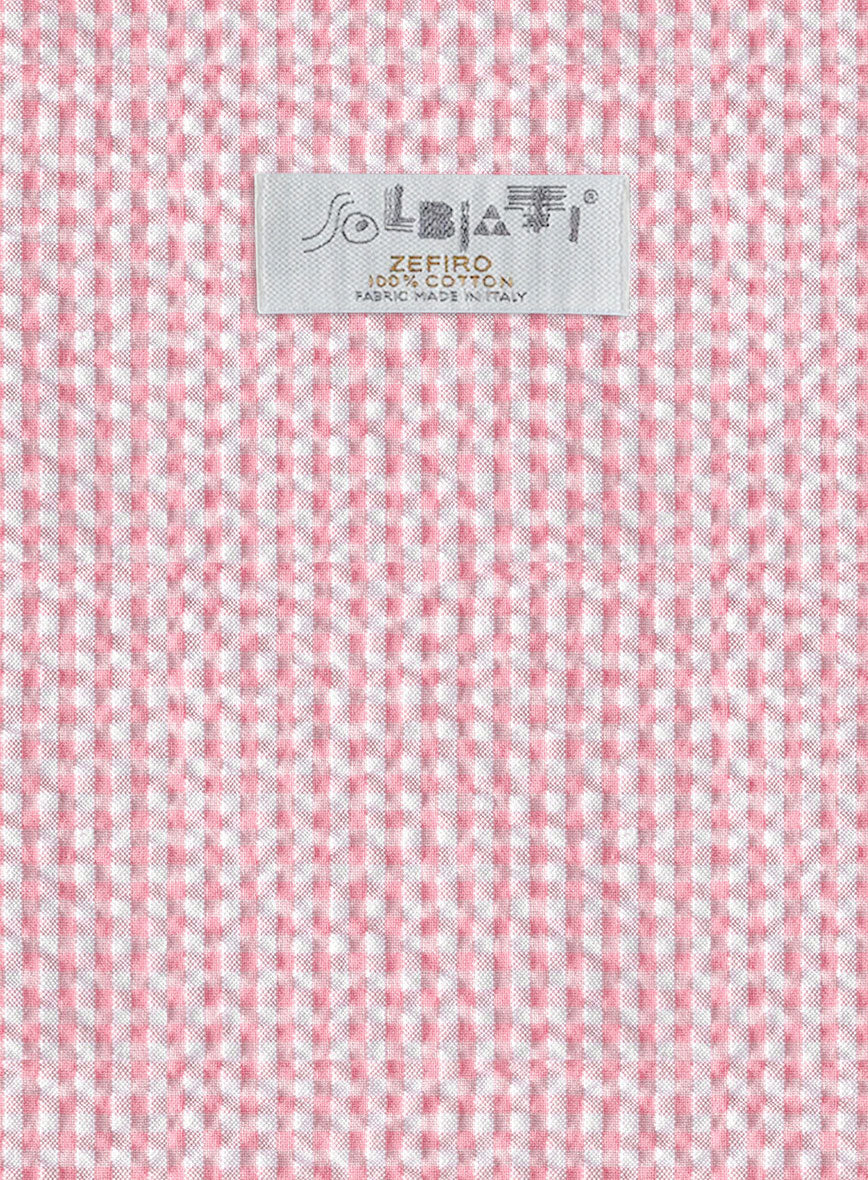Solbiati Gingham Pink Seersucker Suit - Image 8