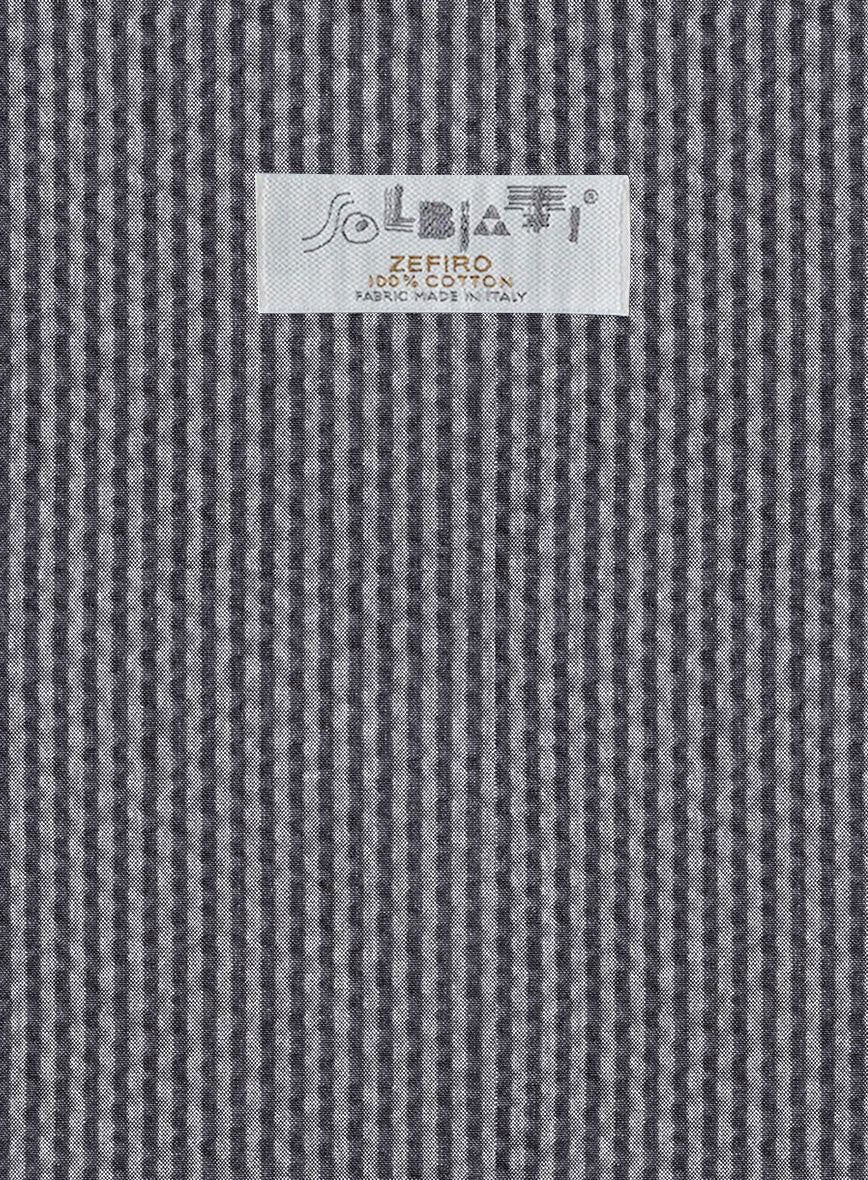 Solbiati Gray Blue Seersucker Jacket - Image 3
