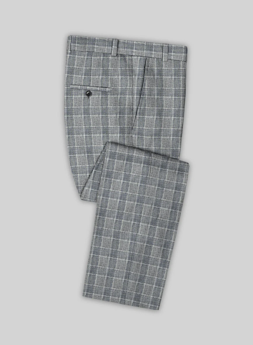 Solbiati Gray Checks Linen Suit - Image 4