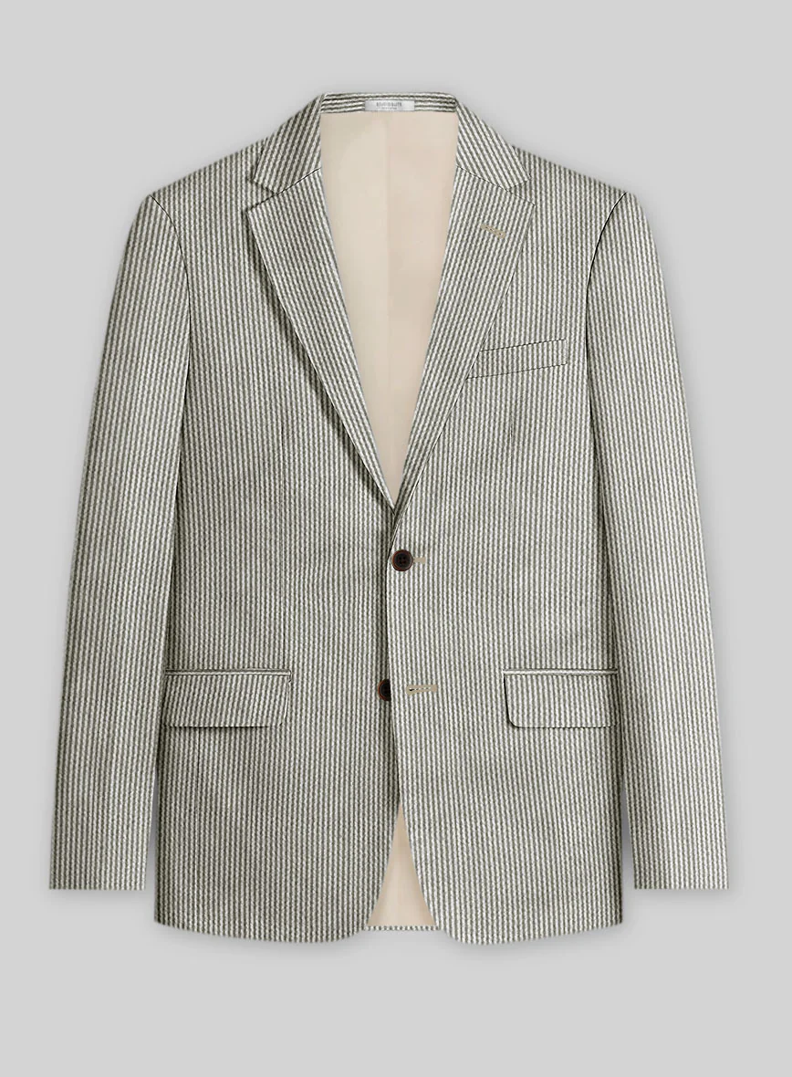 Solbiati Gray Seersucker Suit - Image 2