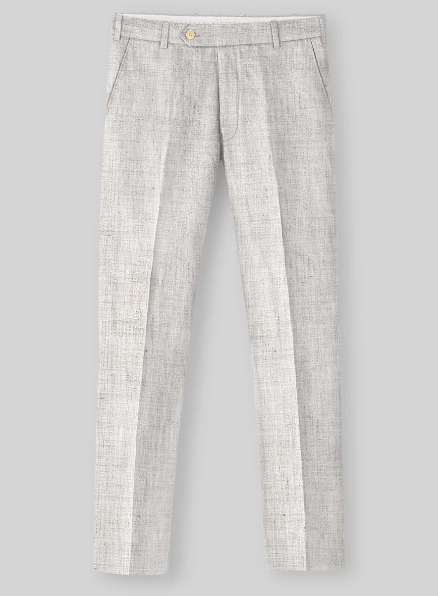 Solbiati Haze Beige Linen Pants - Image 2