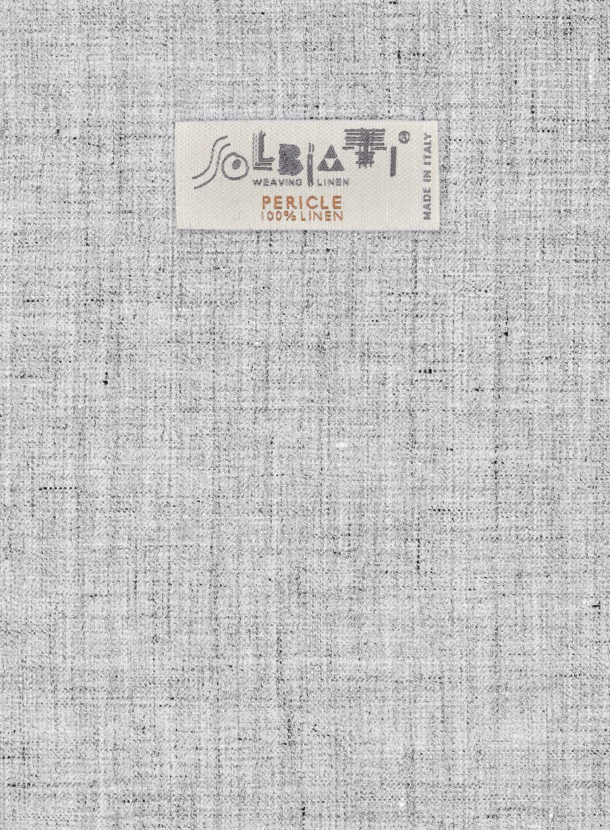 Solbiati Haze Gray Linen Jacket - Image 3
