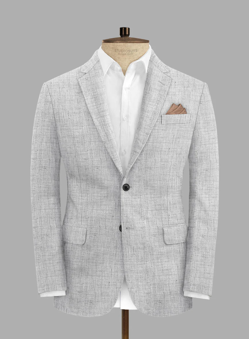 Solbiati Haze Gray Linen Suit - Image 3
