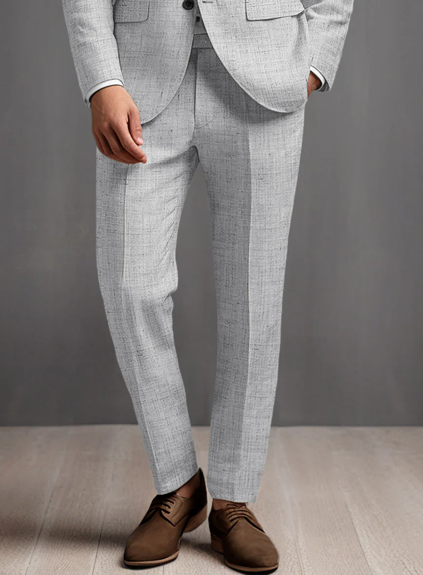 Solbiati Haze Gray Linen Suit - Image 6
