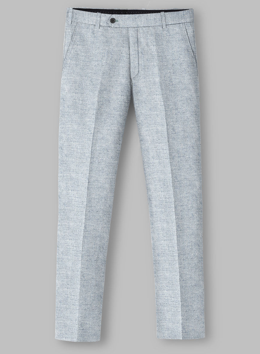 Solbiati Light Blue Herringbone Linen Suit - Image 5