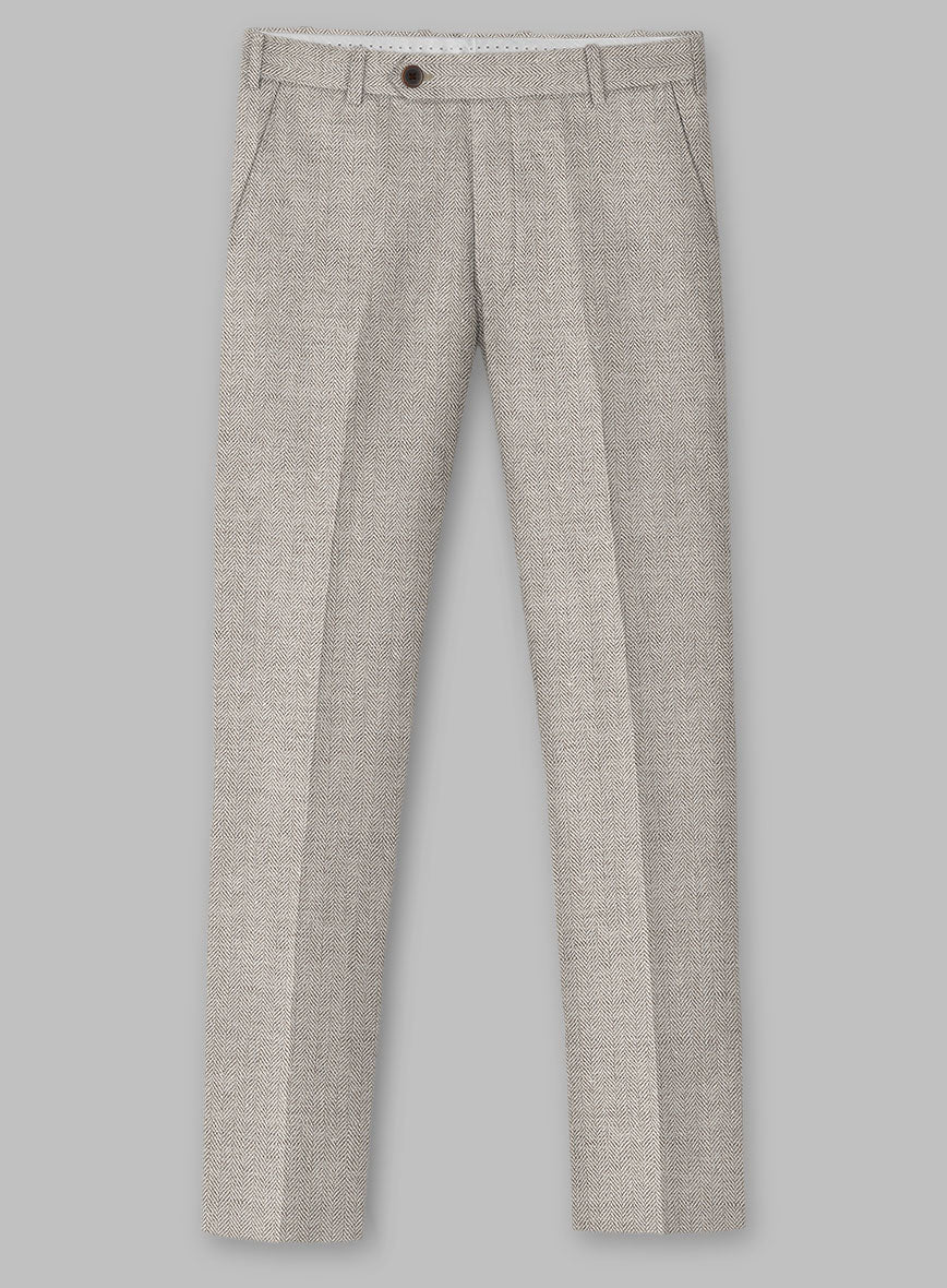 Solbiati Light Brown Herringbone Linen Suit - Image 5