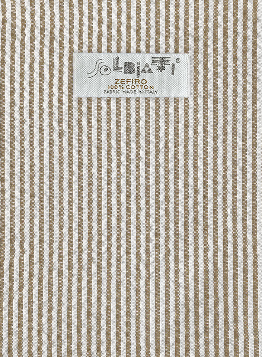Solbiati Light Brown Seersucker Suit - Image 8
