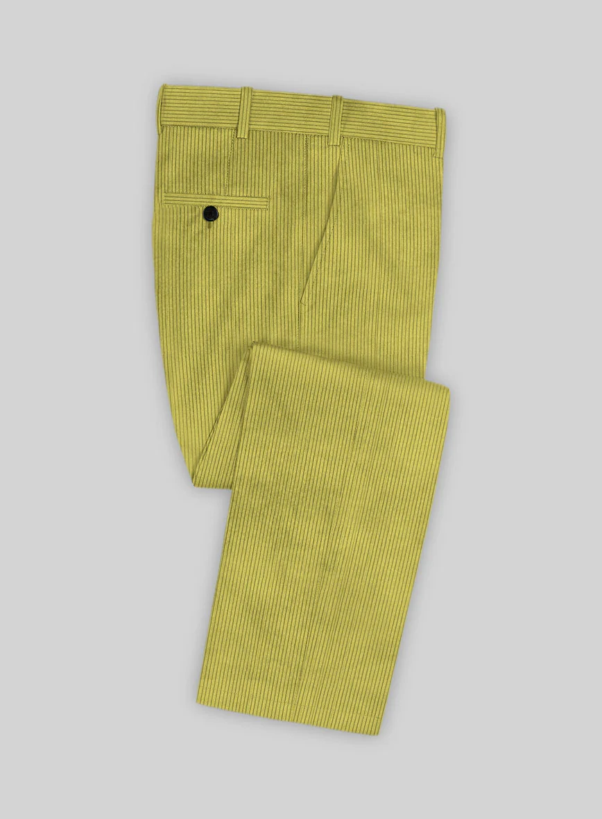 Solbiati Lime Green Corduroy Suit - Image 4