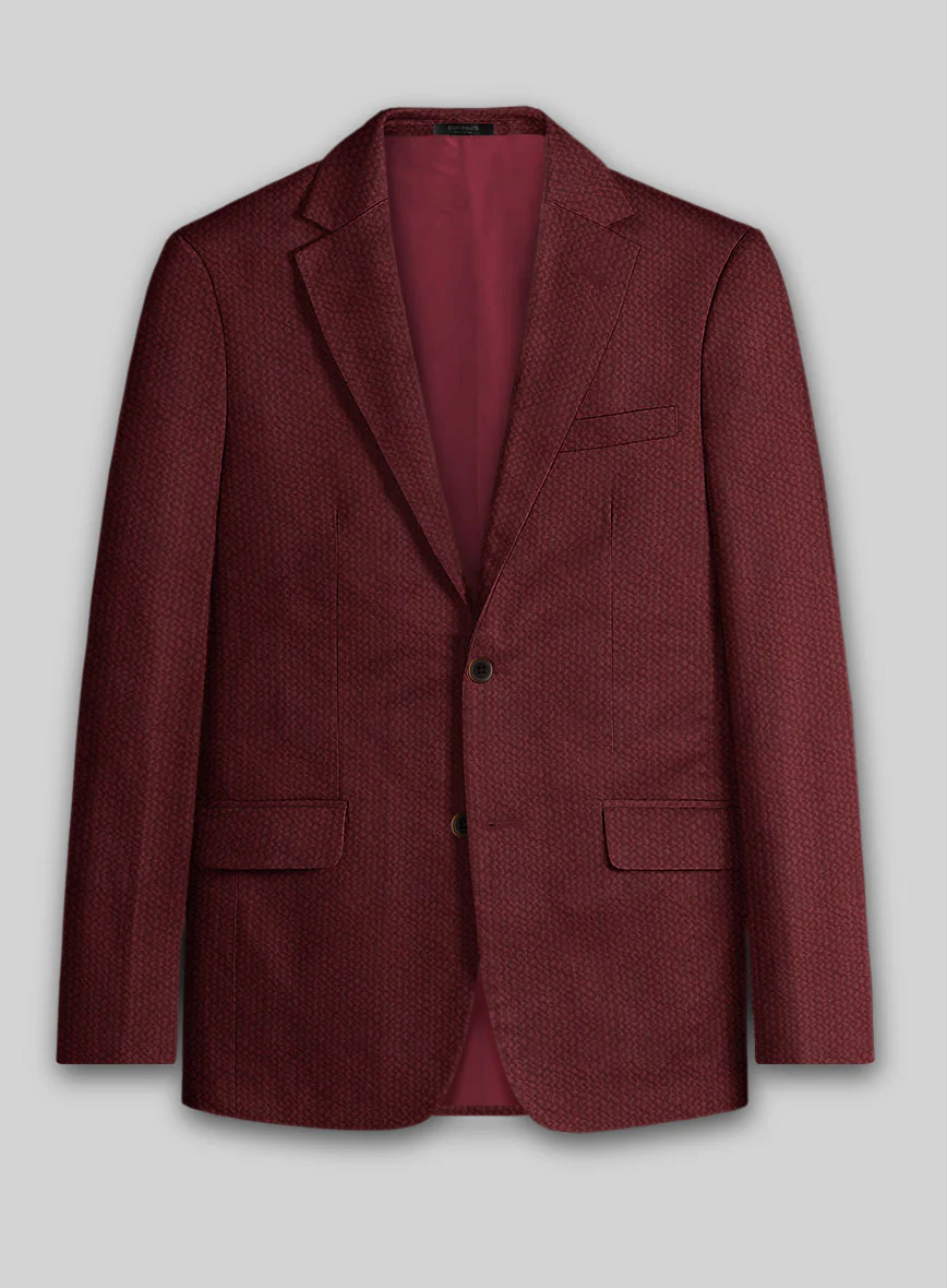 Solbiati Maroon Seersucker Suit - Image 3