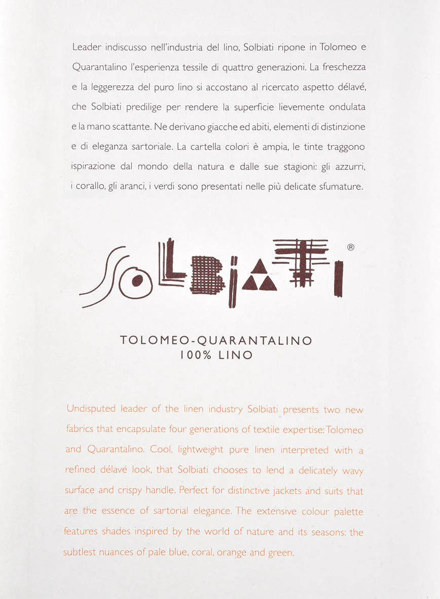 Solbiati Artic Blue Linen Jacket - Image 7