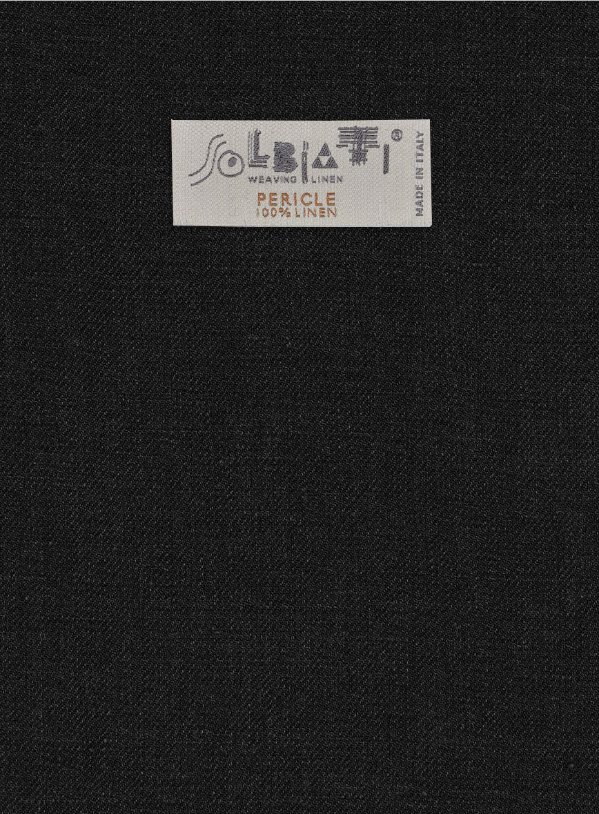 Solbiati Pericle Black Linen Jacket - Image 3