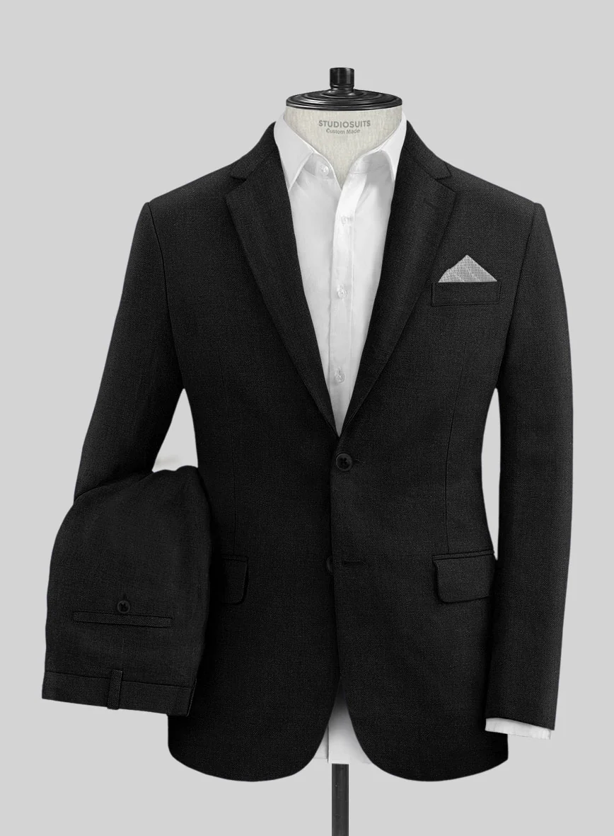 Solbiati Pericle Black Linen Suit - Image 2