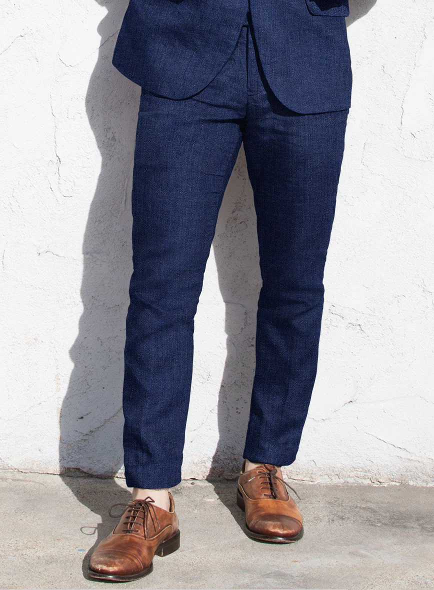 Solbiati Pericle Blue Linen Suit - Image 5